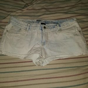 High waisted jean shorts