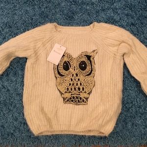 Owl Sweater NWT