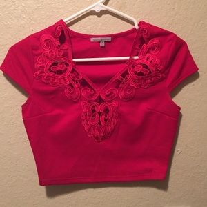 Charlotte Russe Red Crop Top