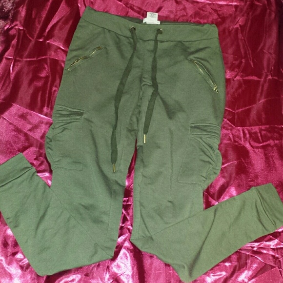 Olive joggers