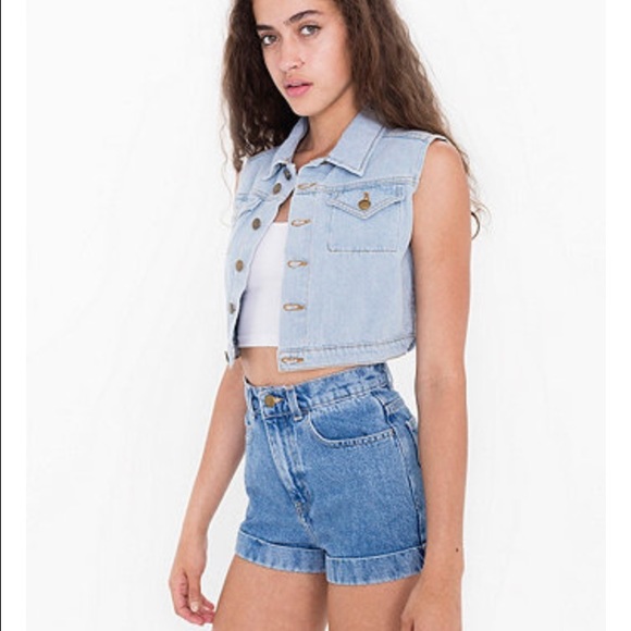 AA High-Waist Jean Cuff Short