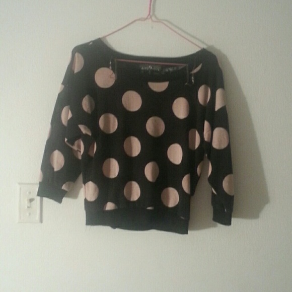Almost Famous polka dot sweater
