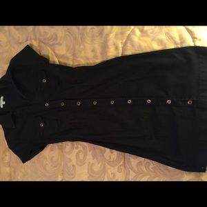 Black Military Style Dress