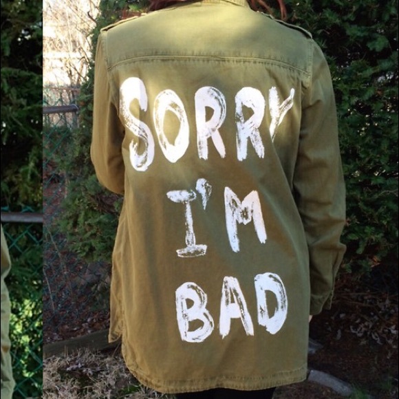 Forever 21 green military jacket sorry I'm bad