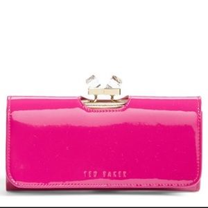 Ted Baker Crystal Frame Leather Matinee Wallet
