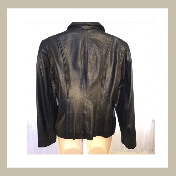 πSALEπ J CREW Real Leather Jacket - Picture 3 of 4
