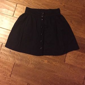 H&M Black High Waisted Skirt