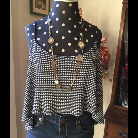 Gold-tone Disc & Rhinestone Necklace - Picture 3 of 3