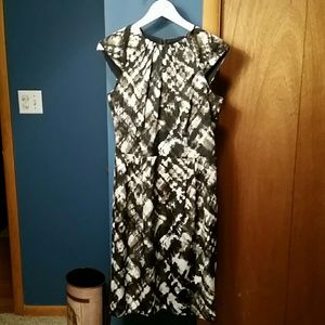 Ann Taylor blue multi colored dress