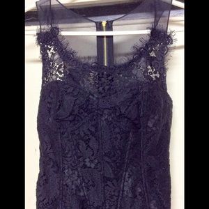Leifsdottir Black Spanish Lace Bustier NWOT