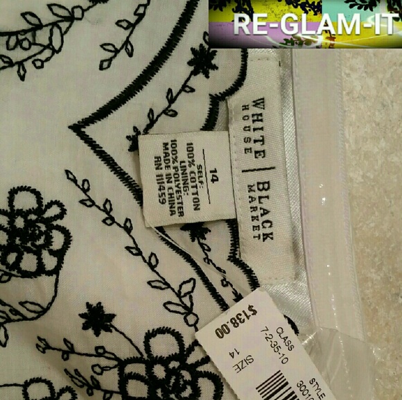 HOST PICK WHBM. BLACK.FLOWER - Picture 4 of 4