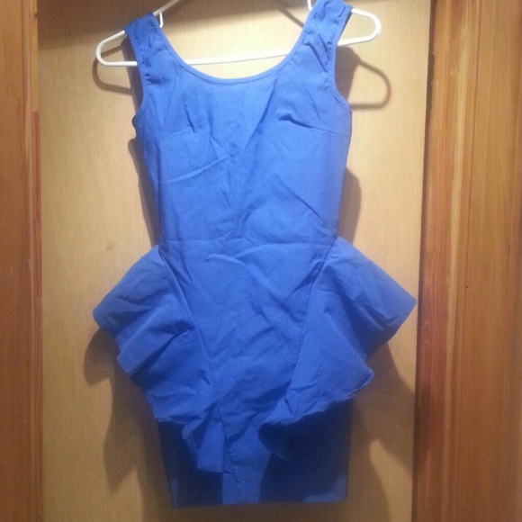 Royal blue dress