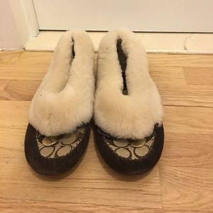 Coach slippers size 8