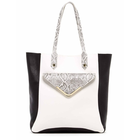 Steve Madden mixed media tote