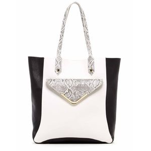 Steve Madden mixed media tote
