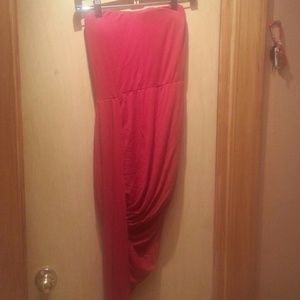 A stunning red dress