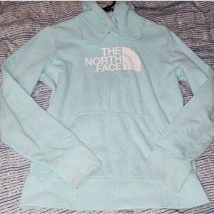 Light blue north face hoodie