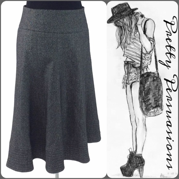 SOLD   ~ Zara Gray A-Line Skirt - Picture 2 of 3