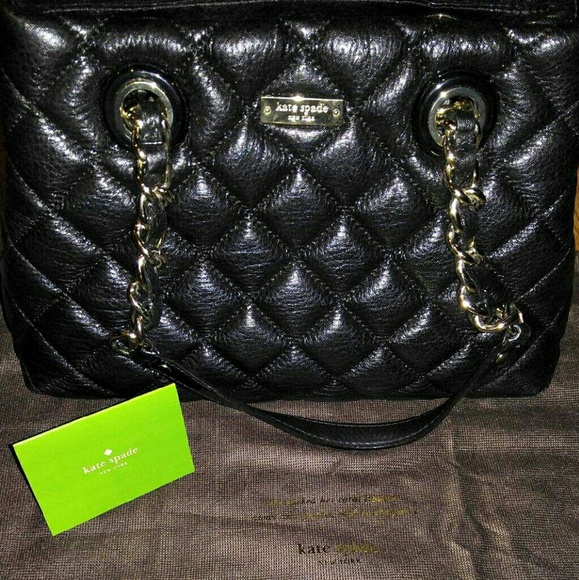 ***SOLD Black Quilted Kate Spade Handbag*** - Picture 3 of 4