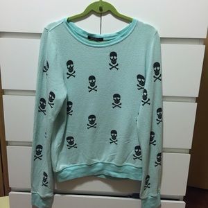 Wildfox Outlaw Skull Sweater