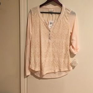 belle du jour light pink blouse NEVER WORN