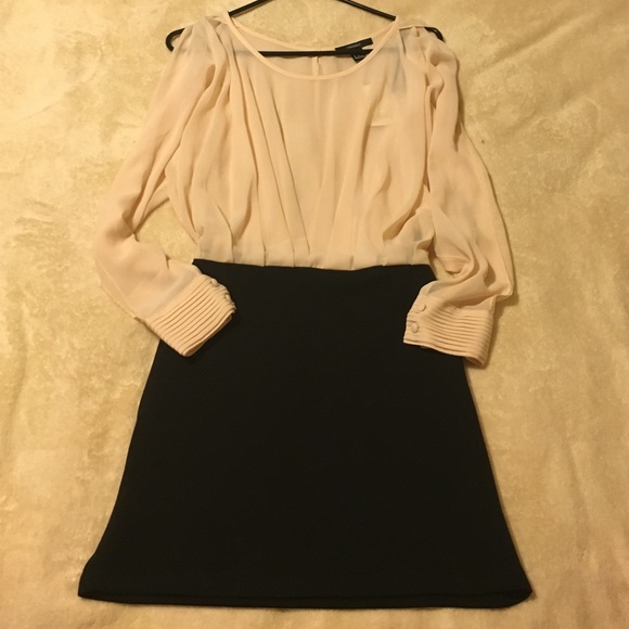 Forever 21 blush and black dress