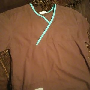 Brown Urbane scrub top