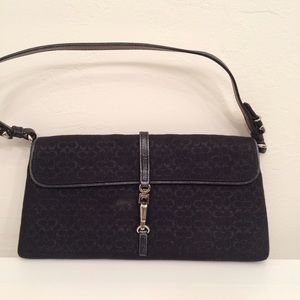 Coach Shimmer Black Dress Purse