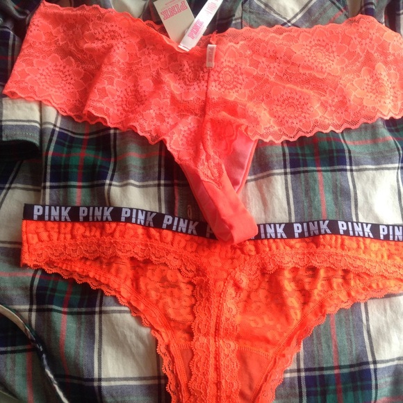 PINK Victoria's Secret Intimates & Sleepwear - L Orange NWT Cheekster Thong Panty Bundle PINK Victoria's Secret Intimates & Sleepwear - L Orange NWT Cheekster Thong Panty Bundle