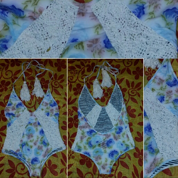 New rove swimwear cassiopea antique rose one-piece - Picture 4 of 4