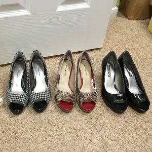 3 Pairs of Bandolino heels