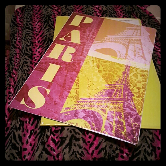 Brand new Paris poster and frame