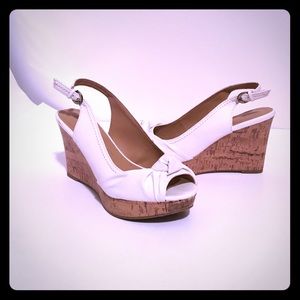 White sandal wedges!