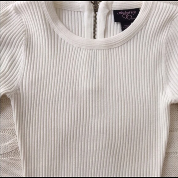 White Ribbed Sweater - Picture 4 of 4