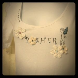 Swarovski Crystal Faerie Flower Posher Top