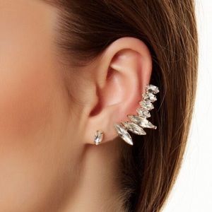 T&J Designs Crystal Studs & Wing Cuff