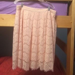Pink tulle skirt