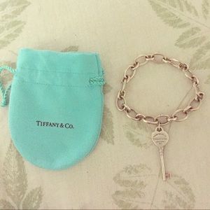 Tiffany and Co bracelet with key charm