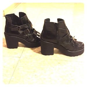 Topshop black Argo shoe size 6 1/2