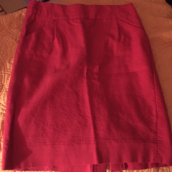 Mauve pink pencil skirt