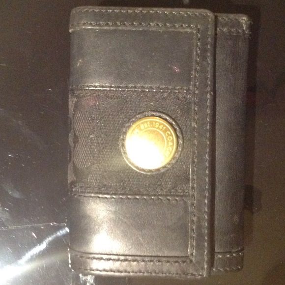 Coach leather wallet