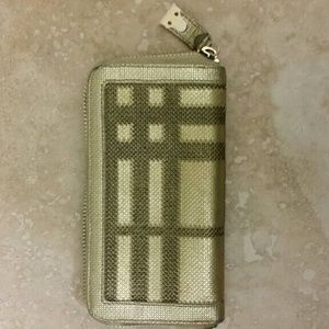 Gold Burberry Wallet