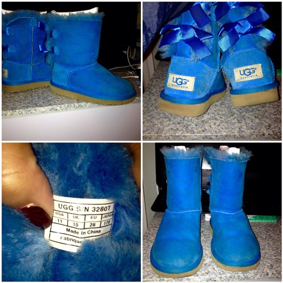 Toddler bailey bow blue UGGS! 🔴Authentic!