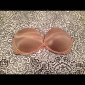 Victoria Secret nude strapless bra