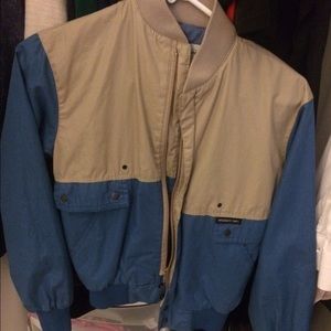 Members only tan/blue jacket