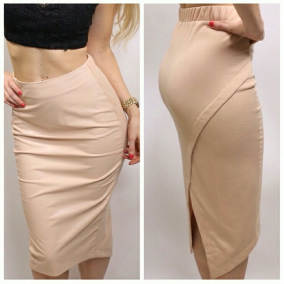 Cream/Nude Midi/Pencil Skirt