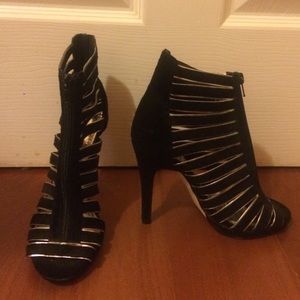 bebe caged heels