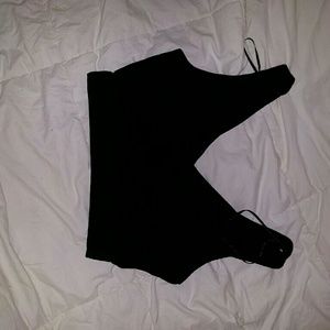 Black crop top