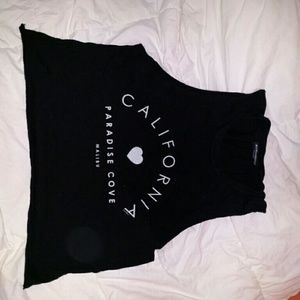 Brandy melville crop top/muscle tee