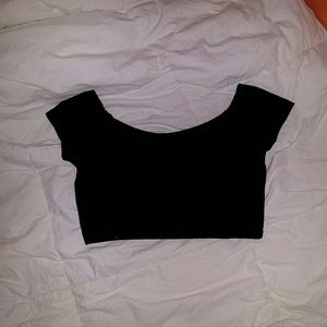 Off the shoulder crop top